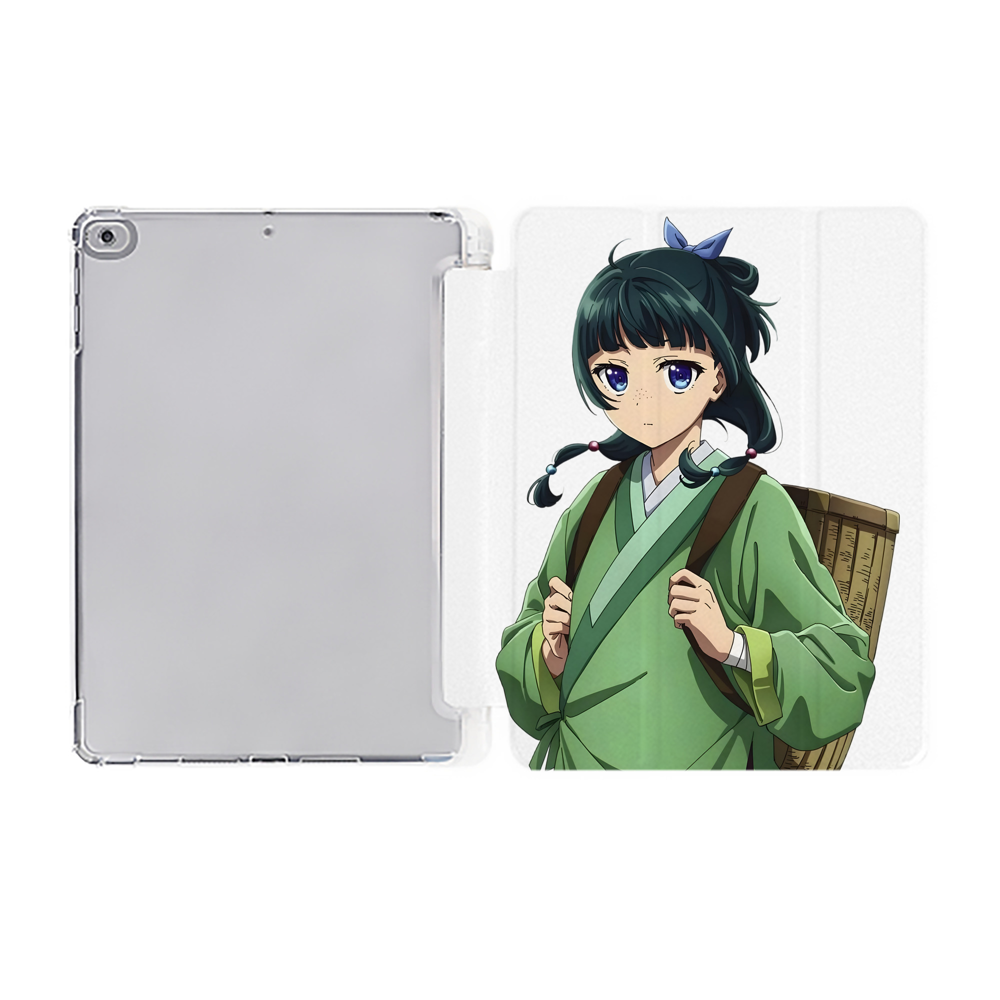 （画像用） 薬屋のひとりごと The Apothecary Diaries IPad ケース ペン収納付き 三つ折りスタンド PUレザー×シリコン 対応機種9.5/10.5/10.9インチ